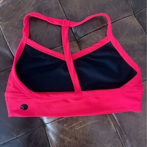 Five Dancewear Women's Red Strappy Sports Bralette - Size Medium Adult